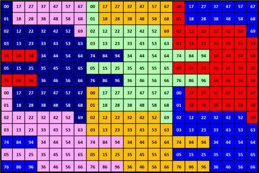 Solve Number 538 tessellation 294 jigsaw puzzle online with 294 pieces