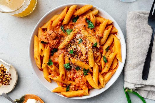 Jigsaw Puzzle Penne with Vodka Sauce 96 pieces Jigidi