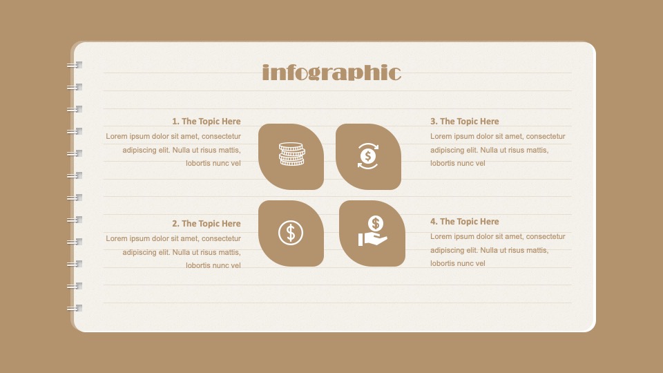 Free Spiral Notebook Google Slides Template , PPT, Keynote