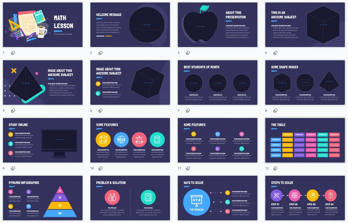 10+ Free Math PowerPoint Templates for Teachers Just Free Slide
