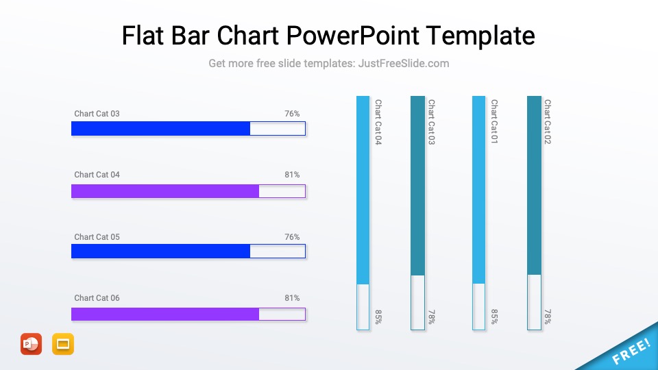 Free Creative Bar Graph PowerPoint Template (7 Slides) Just Free Slide