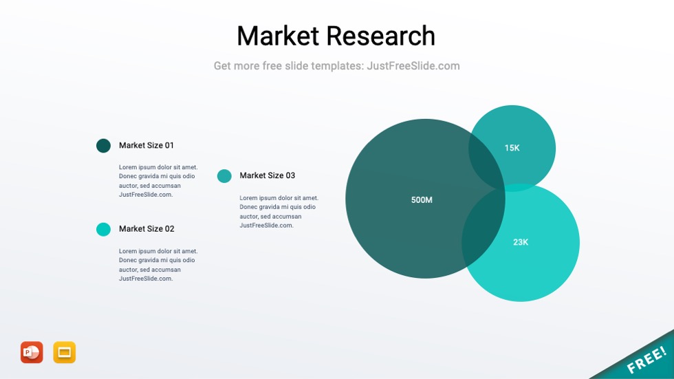 Free Market Size PPT Template (10 Slides) Just Free Slide Free Market Size PPT Template (10 Slides) Just Free Slide