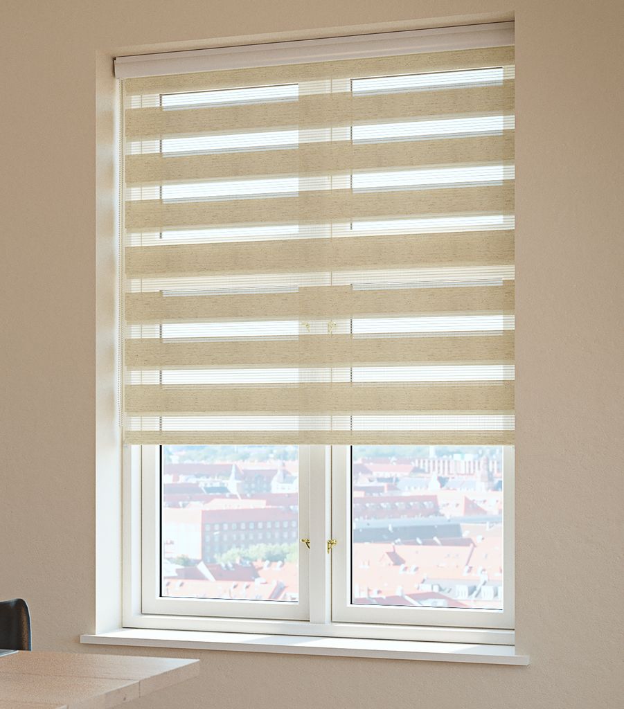 Rolgordijn duo ALSTEN 200x180 naturel JYSK