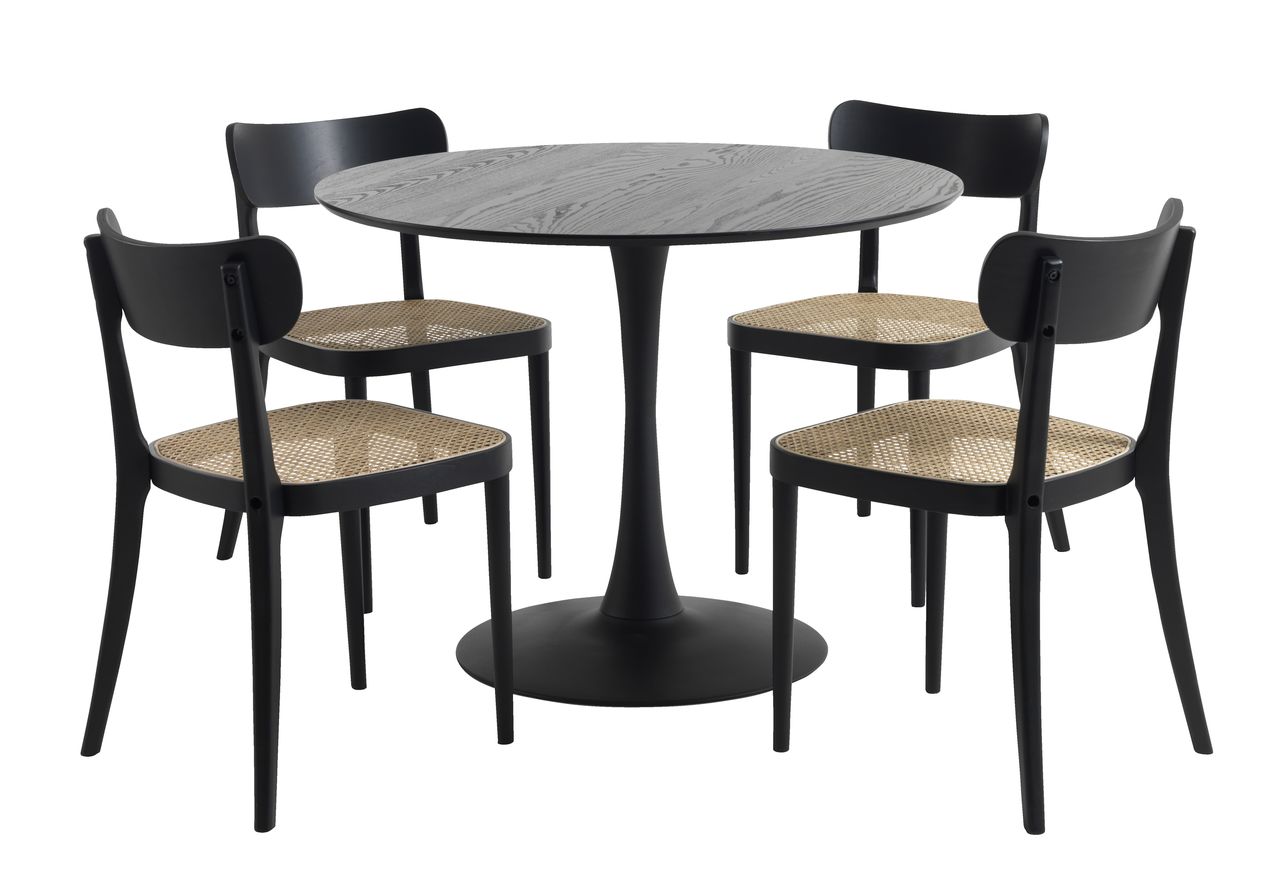 RINGSTED D100 black + 4 FAURHOLT black JYSK