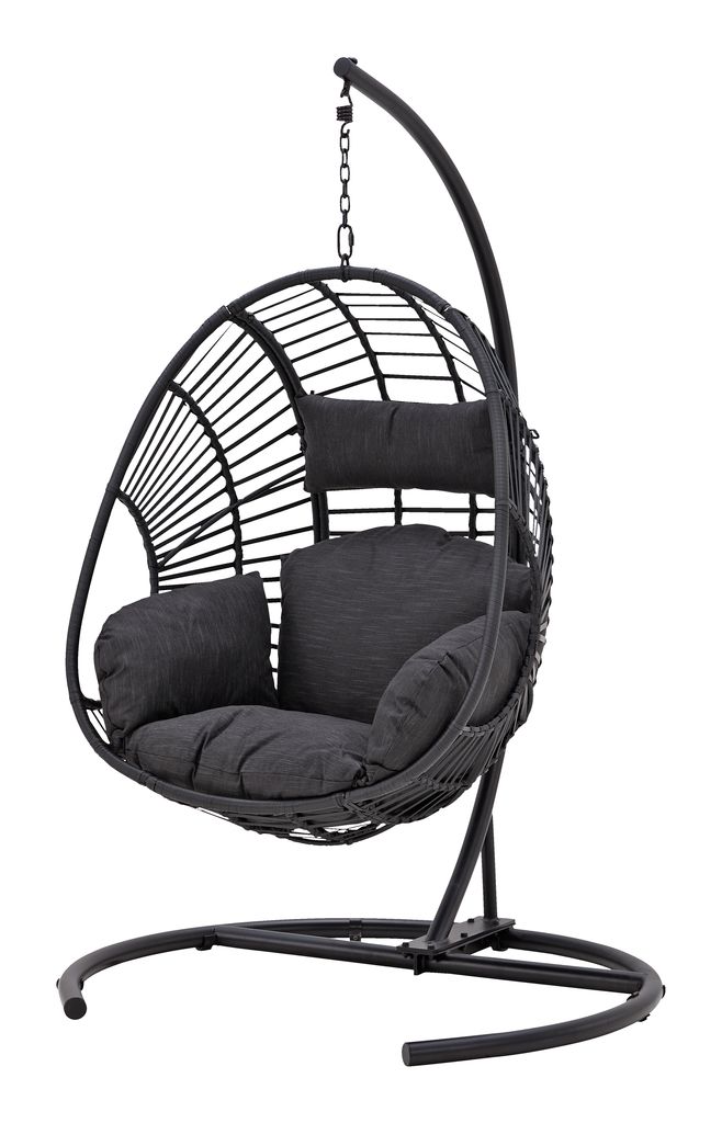 Hanging chair GJERN black JYSK