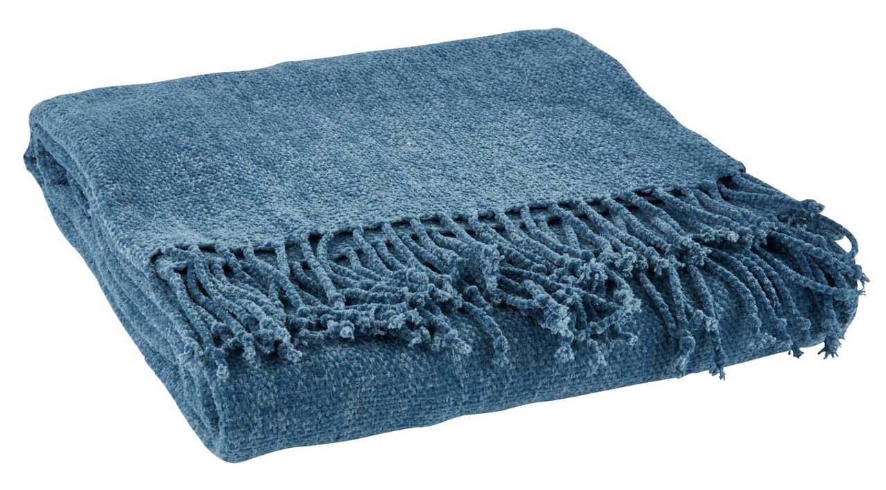 Throw DUNHAVRE 130x170 blue JYSK
