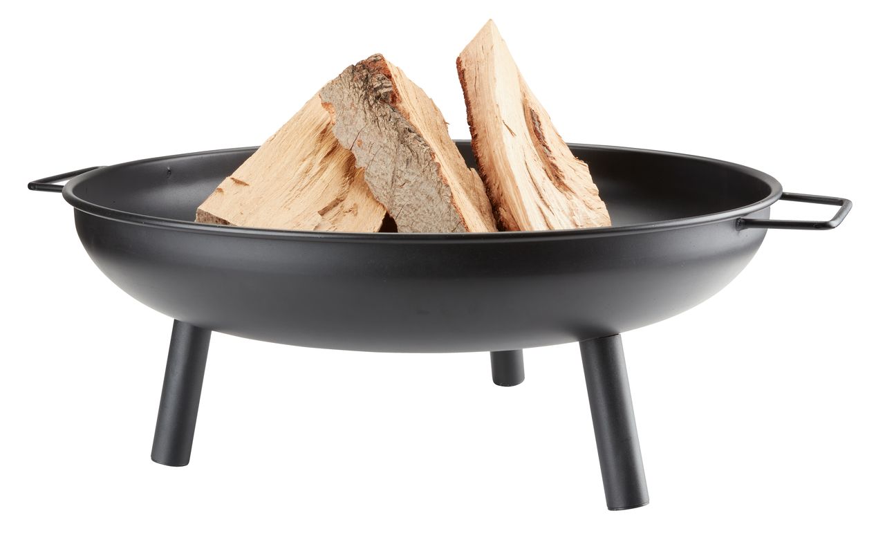 Fire pit AFTONFALK D58xH23cm black JYSK