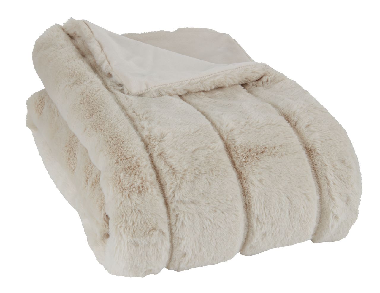 Throw STAVKLOKKE 130x170 beige JYSK