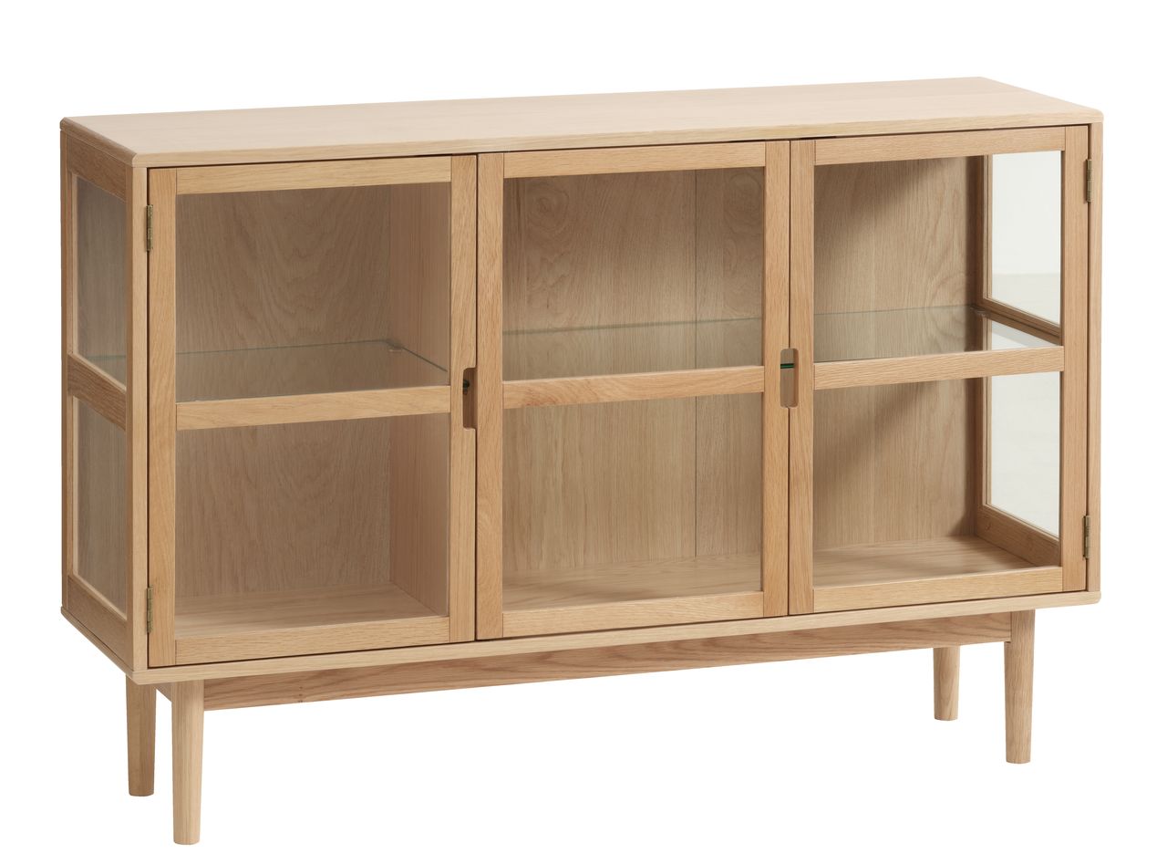 Vitrine LANGELINIE 3 portes chêne JYSK