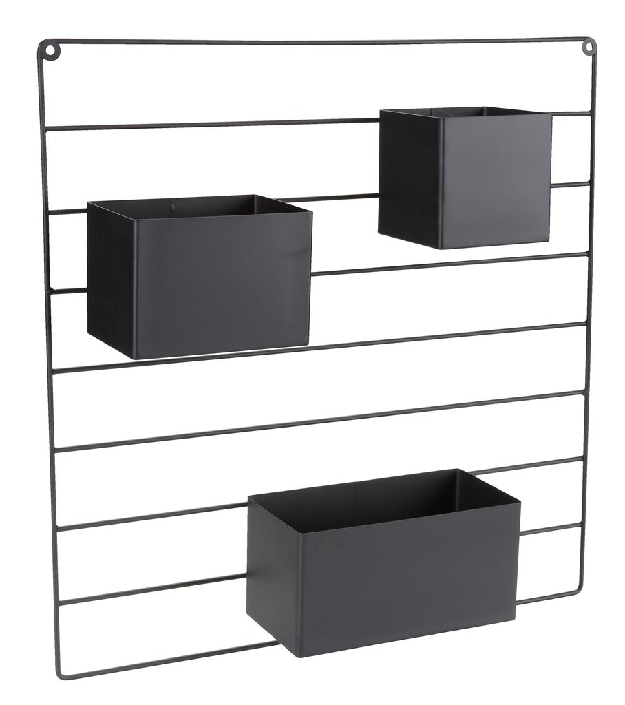 Plant pot holder LJUM W11xL50xH50 black JYSK