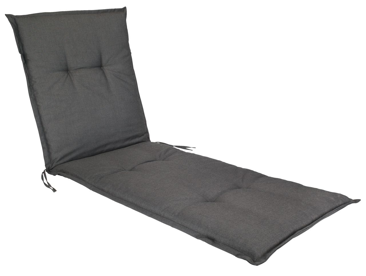Cushion sun lounger BENNEBO black/grey JYSK