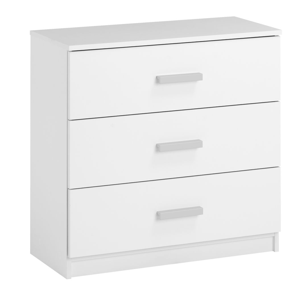 3 drawer chest TAPDRUP white JYSK