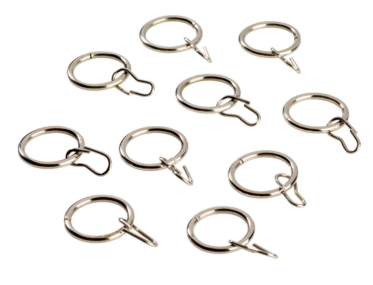 Gordijnring Ø19mm 10st/pk geborsteld stl JYSK