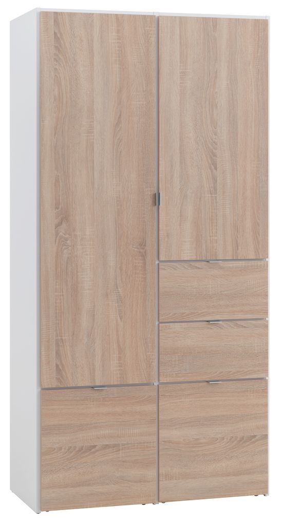 Jysk Skåp Ek Skap NAUTRUP 100x200 eik/hvit JYSK