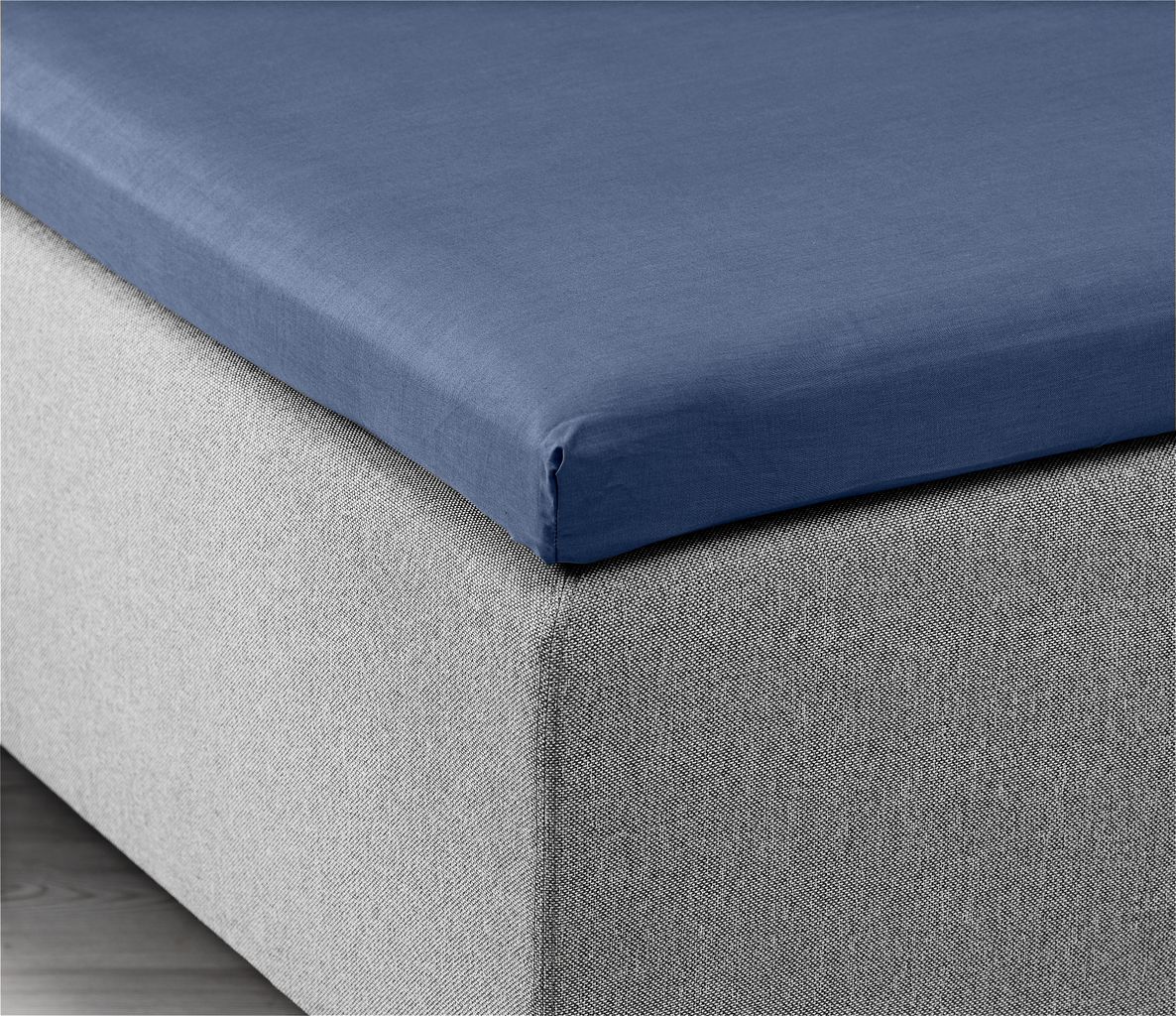 Hoeslaken topper 140x200x610 cm blauw JYSK