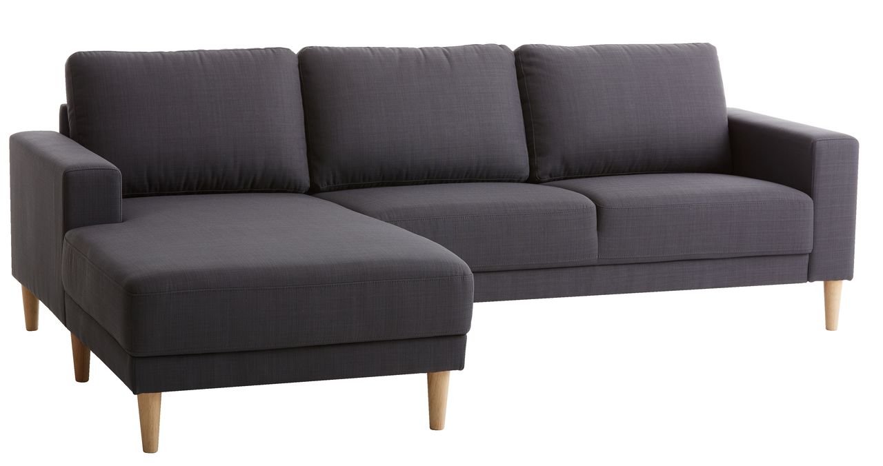 Sofa m/sjeselong EGENSE grå JYSK