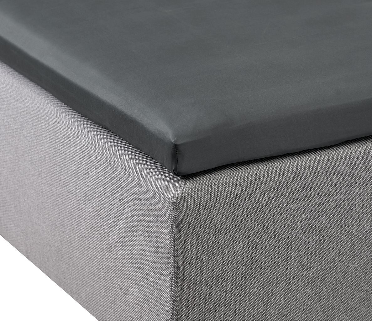 Kuvertlagen Satin 140x200x610cm grå JYSK