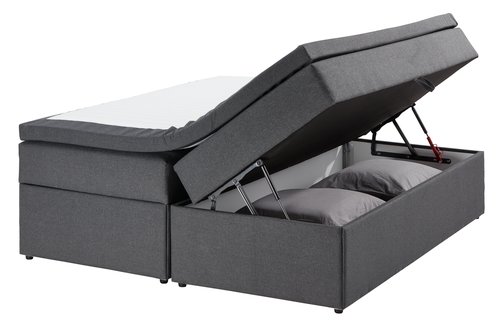 Kontinental 180X200 Gold C50 M/Förvaring Grå-41 | Jysk