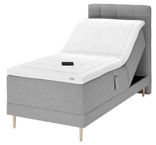jysk ställbar säng Ställbar Säng 90X200 Hoie E250 Grå-23 | Jysk