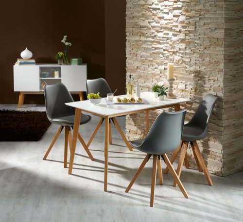 Esstisch BLOKHUS 70x120 weiß JYSK