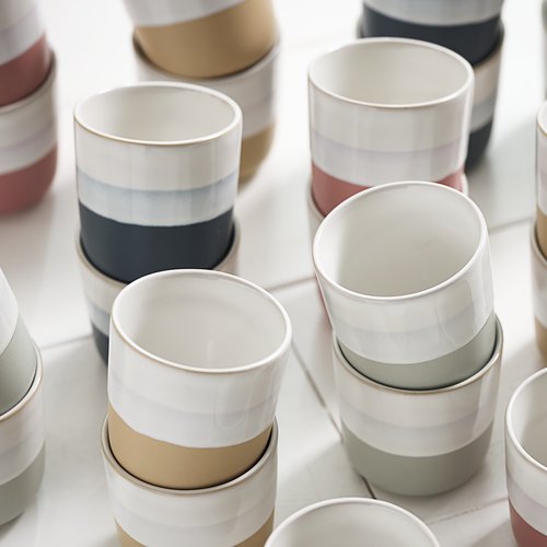 Mug FREDERIK 200ml blue/green set of 2 JYSK