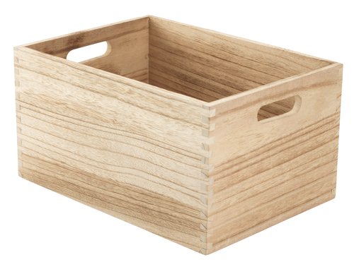 Ikea vallentuna sittemodul med oppbevaring. Boks THORMOD B24xL34xH18cm tre natur | JYSK