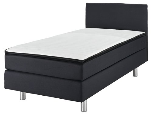 Boxspring 90X200 Plus C15 Zwart-07 | Jysk