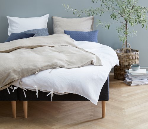 linnelakan jysk Påslakanset Linea Linne 150X210 Natur | Jysk