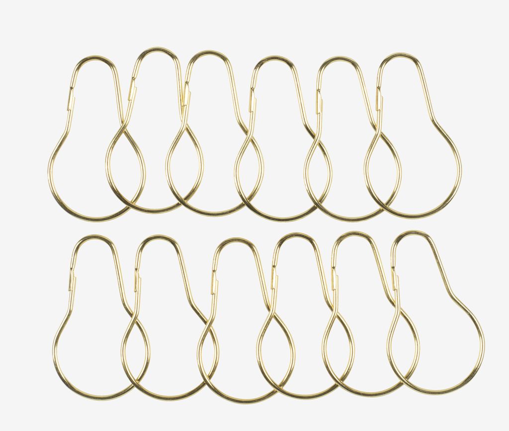 Shower curtain rings VARA pack of 12 JYSK