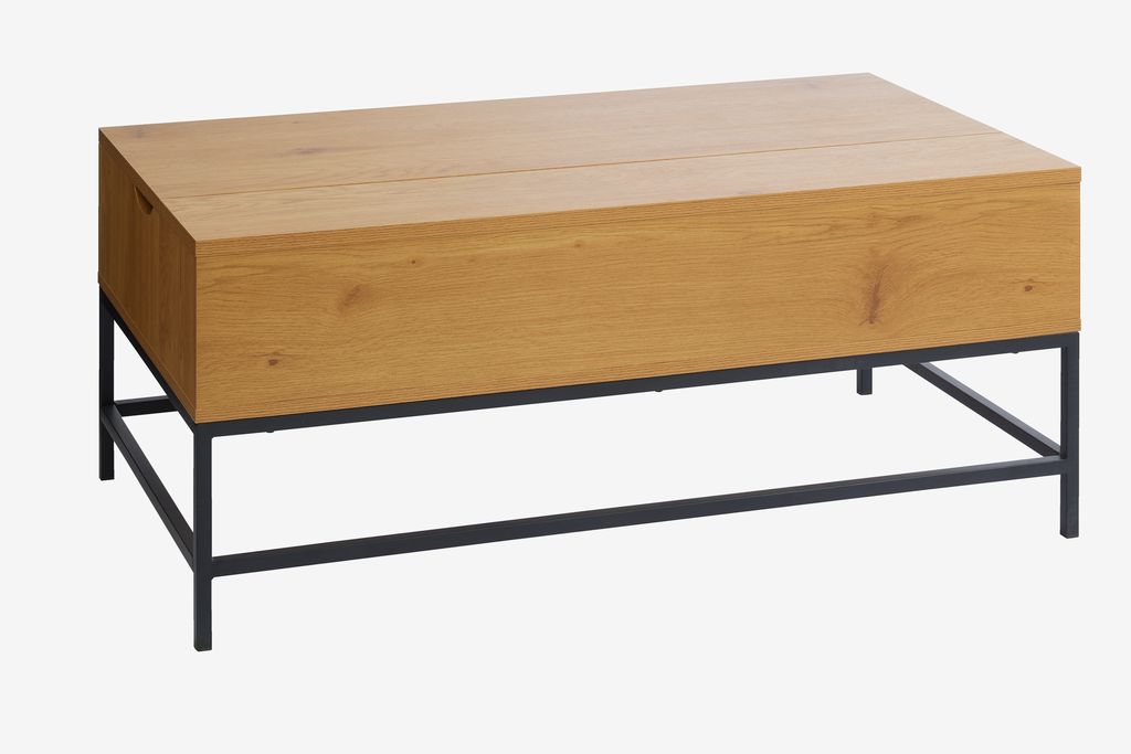 Coffee table AABENRAA L110 lifttop/storage oak colour JYSK