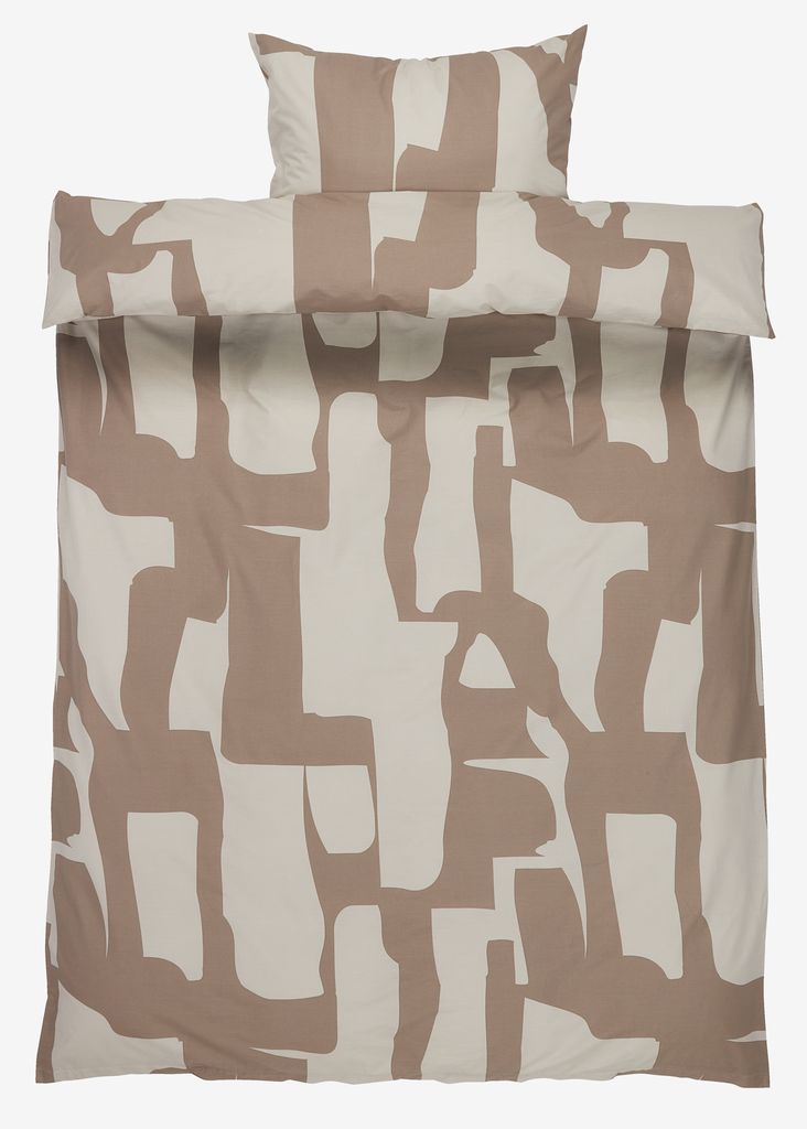 Påslakanset REGINA 150x210 mörk sand JYSK