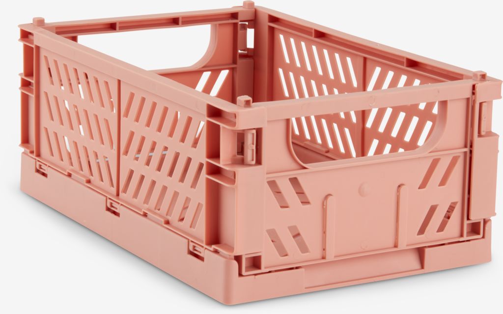 Basket MILAS W16xL25xH10 foldable coral JYSK