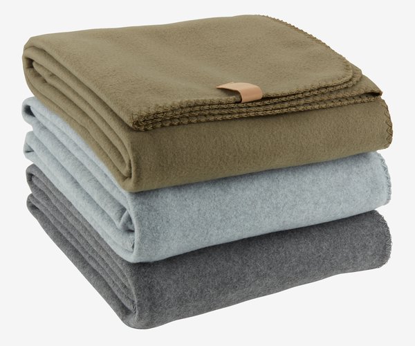 Huopa DAGLILJE 130x170 fleece vihreä JYSK