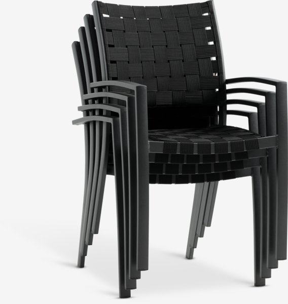 Stacking chair JEKSEN black JYSK