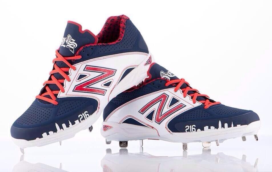 Nick Swisher's custom New Balance cleats.
