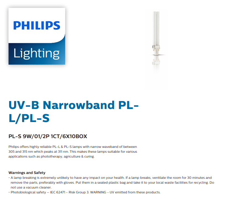 PHILIPS PLS 9W/01 UVB NARROWBAND TUBE Kuala Lumpur (KL), Selangor