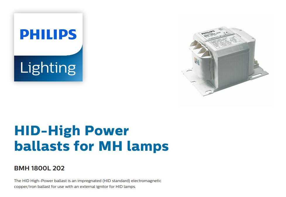 PHILIPS BMH 1800L 202 ELECTRONIC BALLAST DRIVER 913710107142 Kuala
