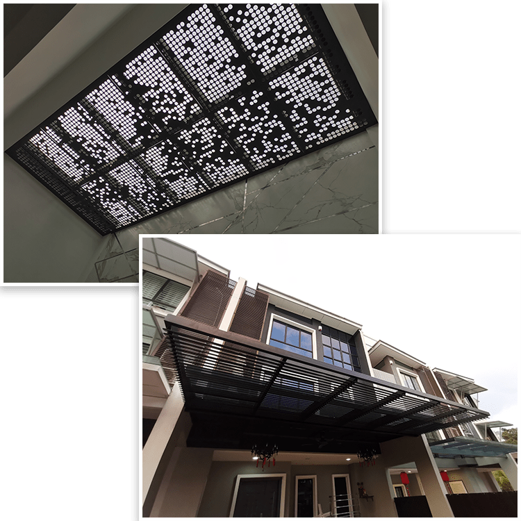 Aluminium Strip Ceiling Kuala Lumpur (KL), Sun Louvres Supply Selangor