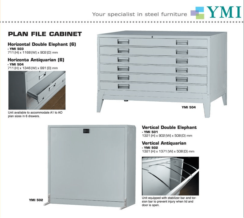6 Drawer Plan File (Horizontal Double Elephant) Kuala Lumpur