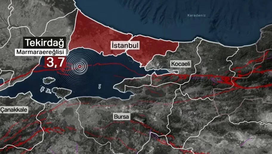 SON DAKİKA: Marmara Denizi’nde 3,7 büyüklüğünde deprem – Son Dakika Türkiye Haberleri