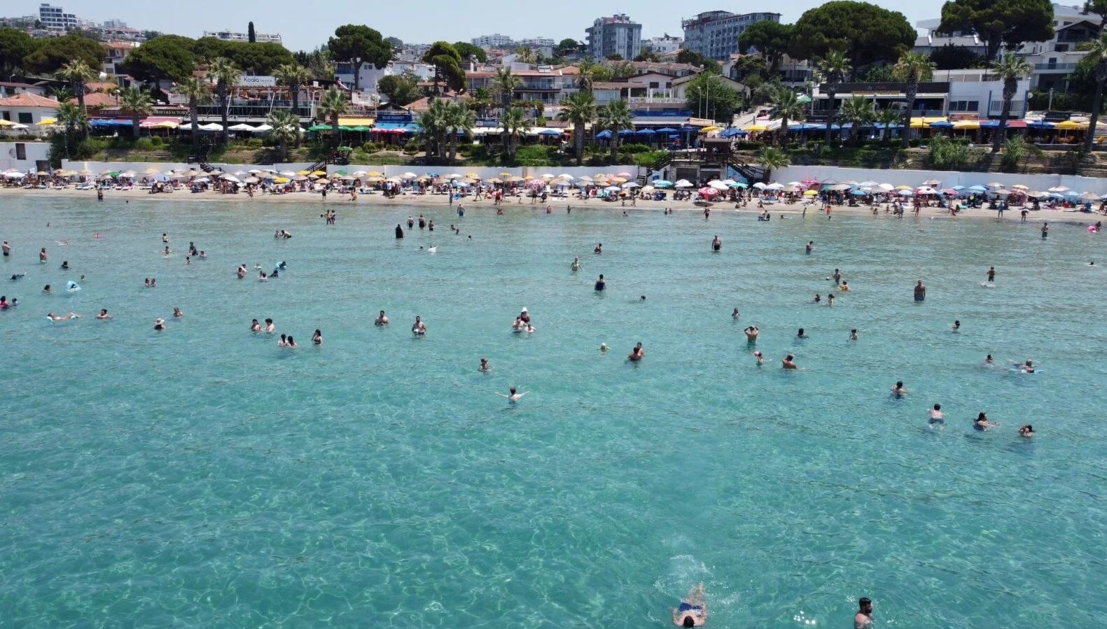Kuşadası ve Didim yanıyor! Hava sıcaklığı 40 derece