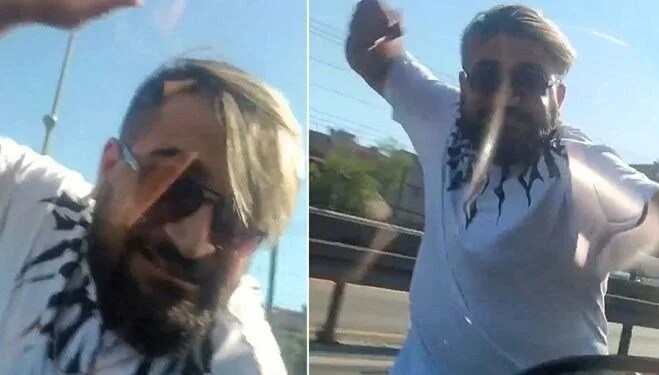 Hamile kadını hedef alan trafik magandası tutuklandı