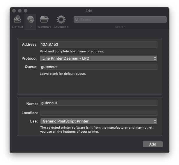 Printing from macOS to shared Windows Server queues with LPD and SMB PaperCut