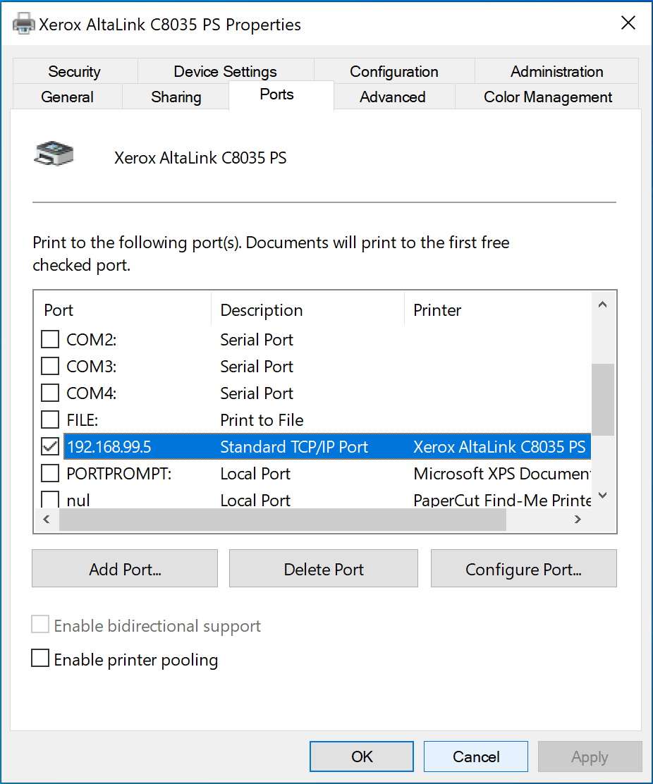 Printer and Device IP Address Change Considerations PaperCut