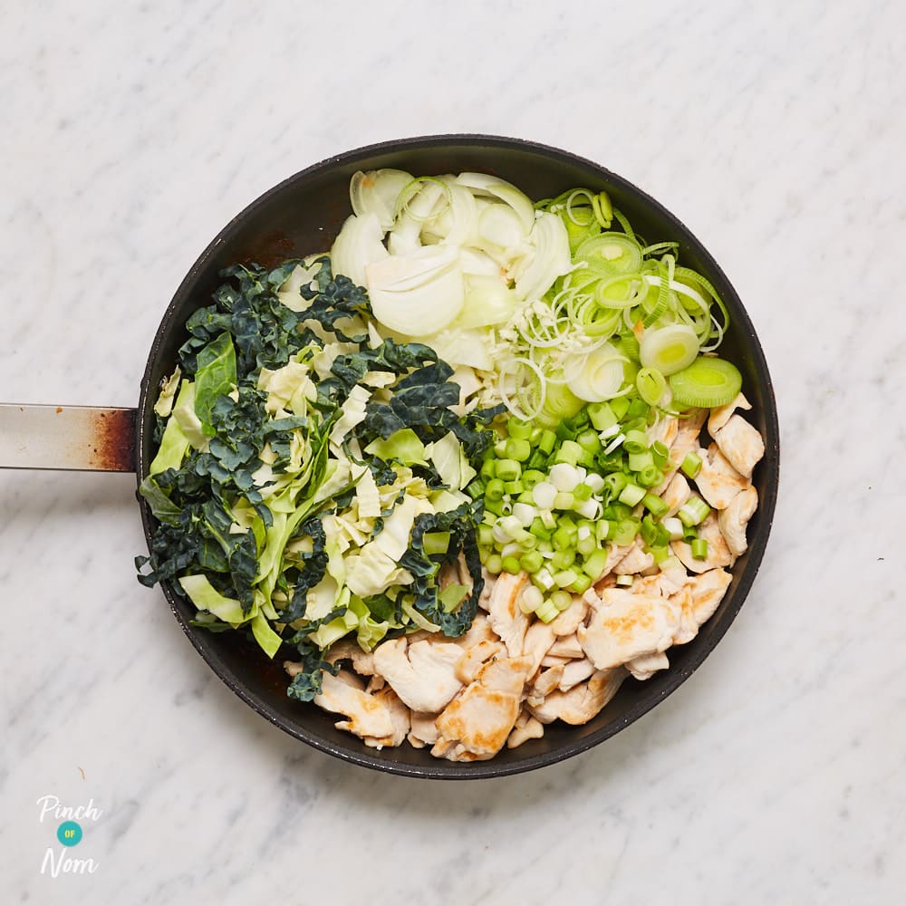 Chicken and Spring Vegetable Risotto Pinch Of Nom