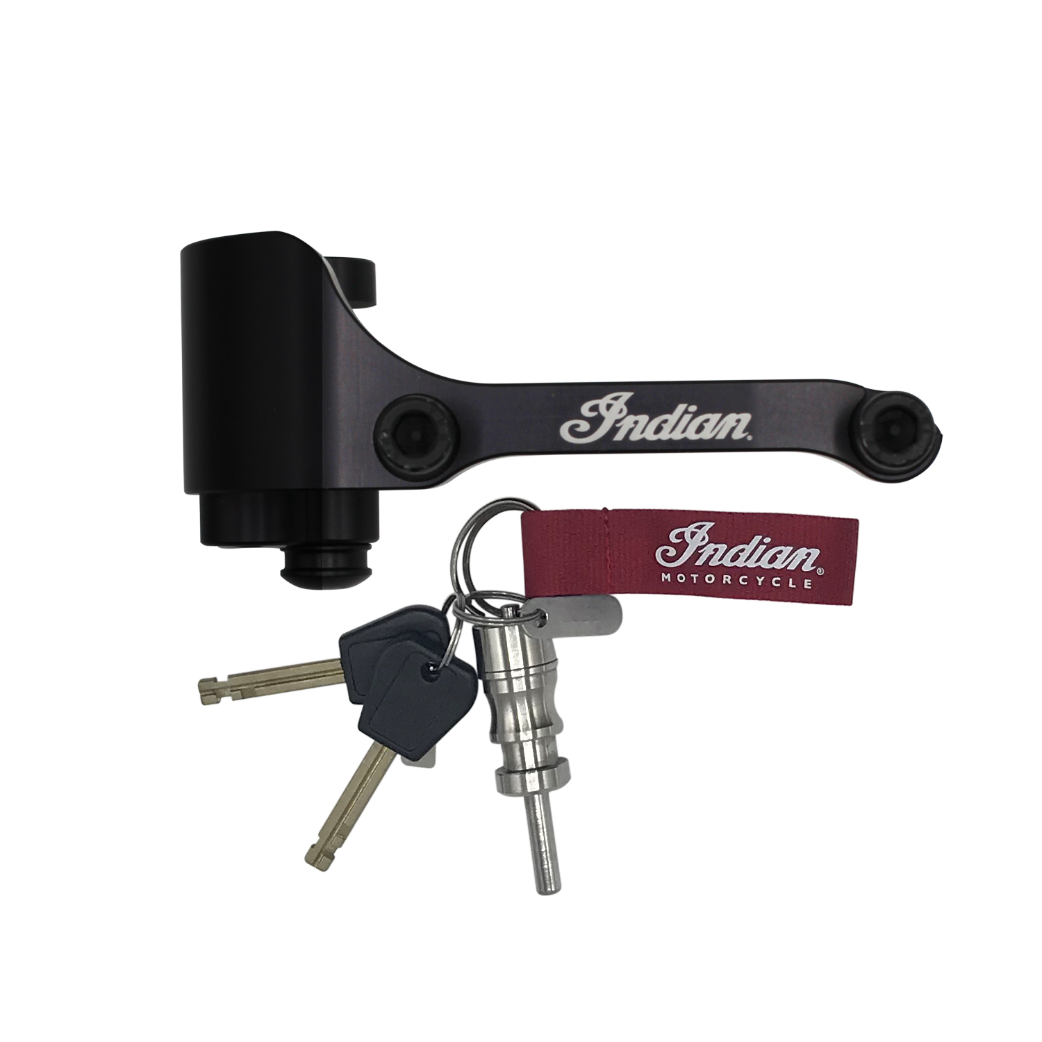 Front Wheel Disc Lock, Black Indian Motorcycle