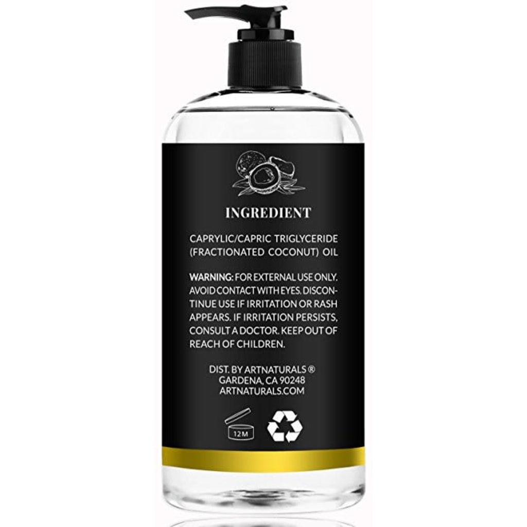 ARTNATURALS Premium Fractionated Coconut Oil (473ml) Harga