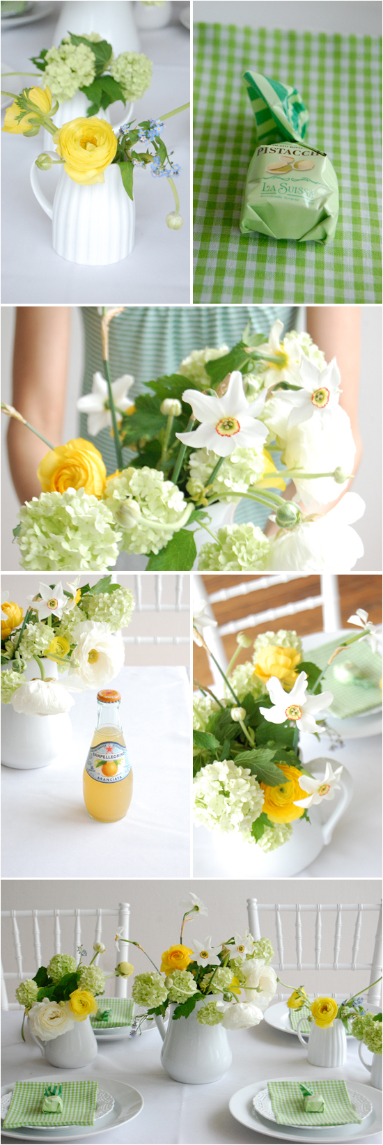 Green and Yellow Table Top Inspiration Project Wedding