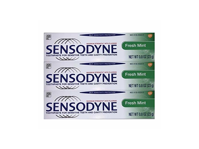 Sensodyne Fresh Mint Toothpaste for Sensitive Teeth and Cavity