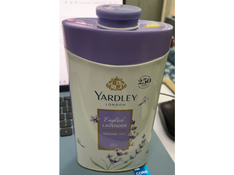 Yardley London Perfumed Talc, English Lavender, 3.5 oz/250 g